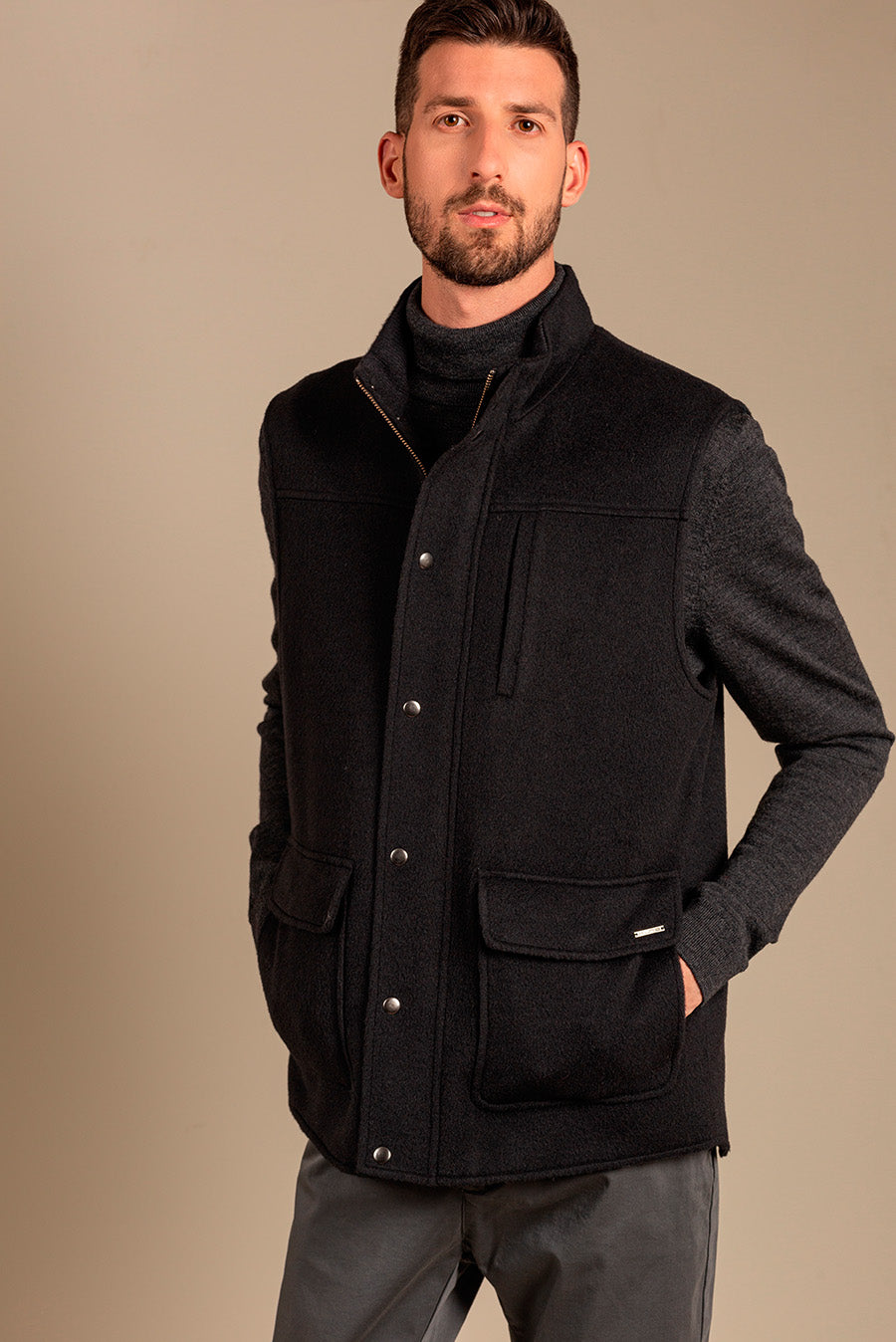Chaleco Urs De Baby Alpaca Color Darknavy