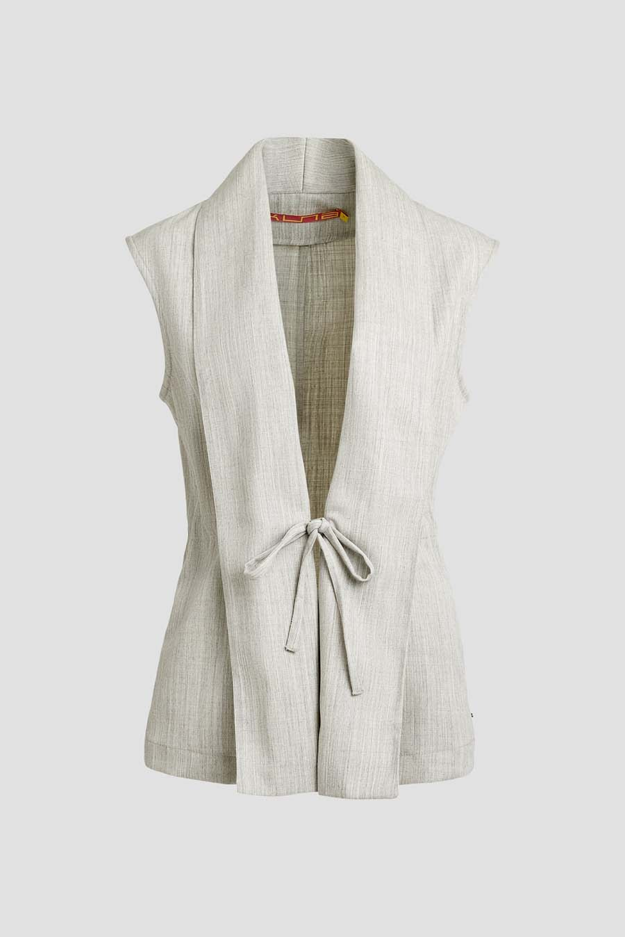 Chaleco Woodland Lana y Baby Alpaca Color Gris