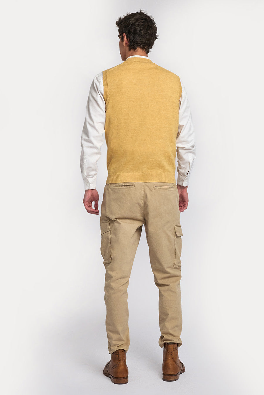 Abel Vest Baby Alpaca Color Amarelo