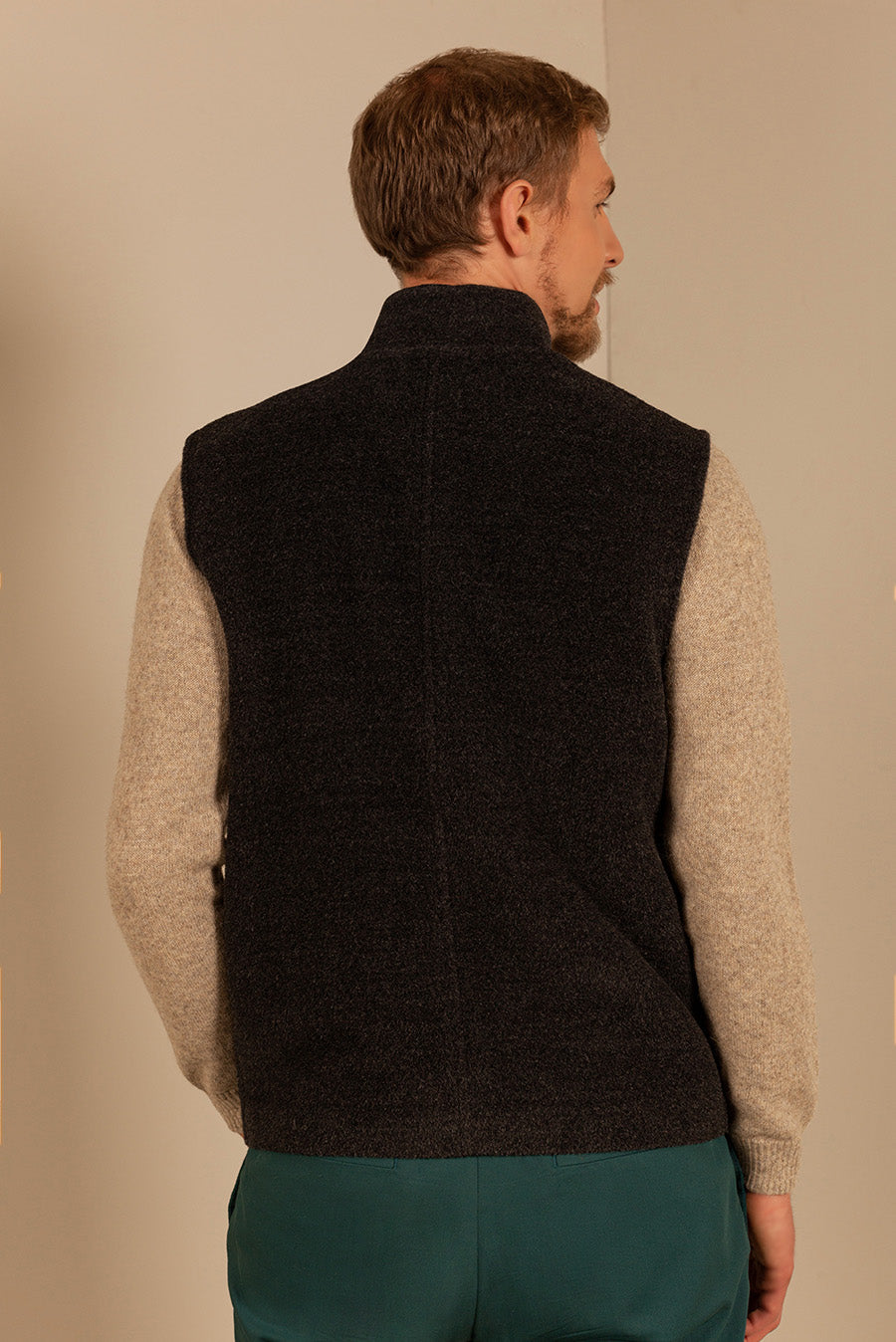 Chaleco Unkle De Alpaca Color Antracite