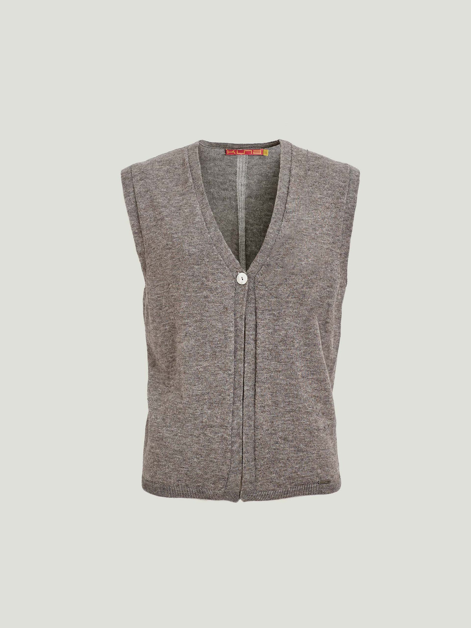Chaleco Waterdrop Algodón y Baby Alpaca Color Gris