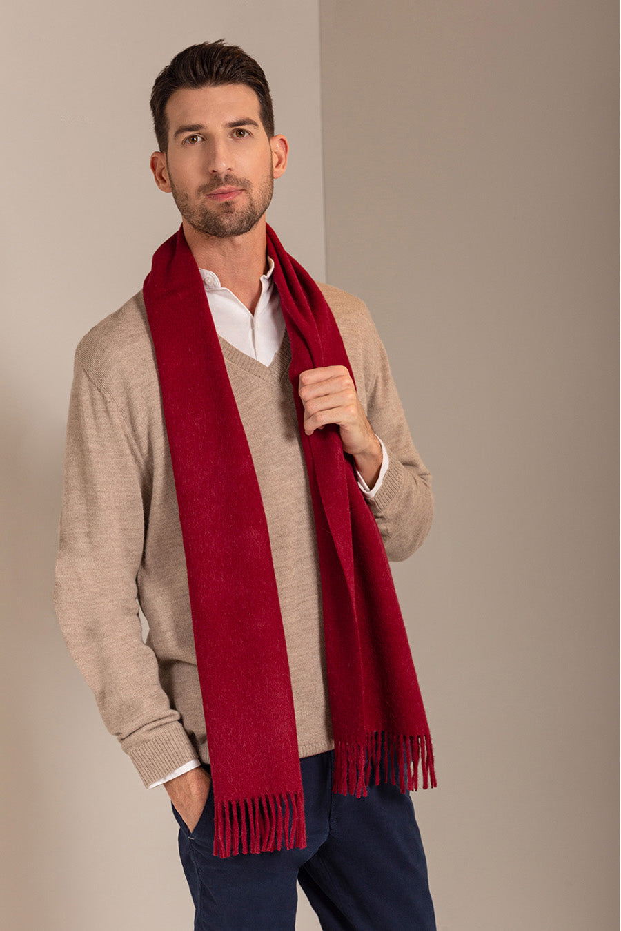 Jamas Scarf Royal Alpaca Color Russet