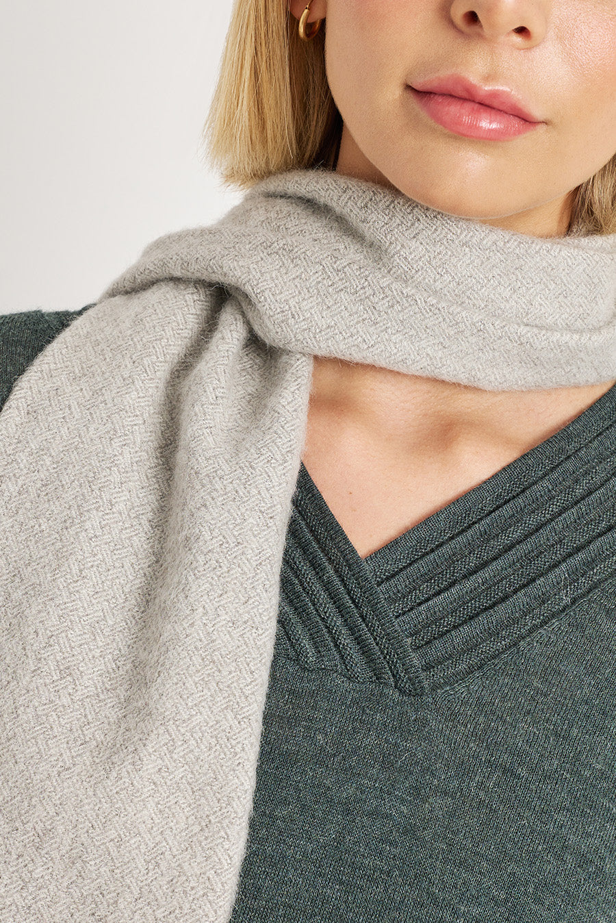 Walakiri Scarf Baby Alpaca Color Grey