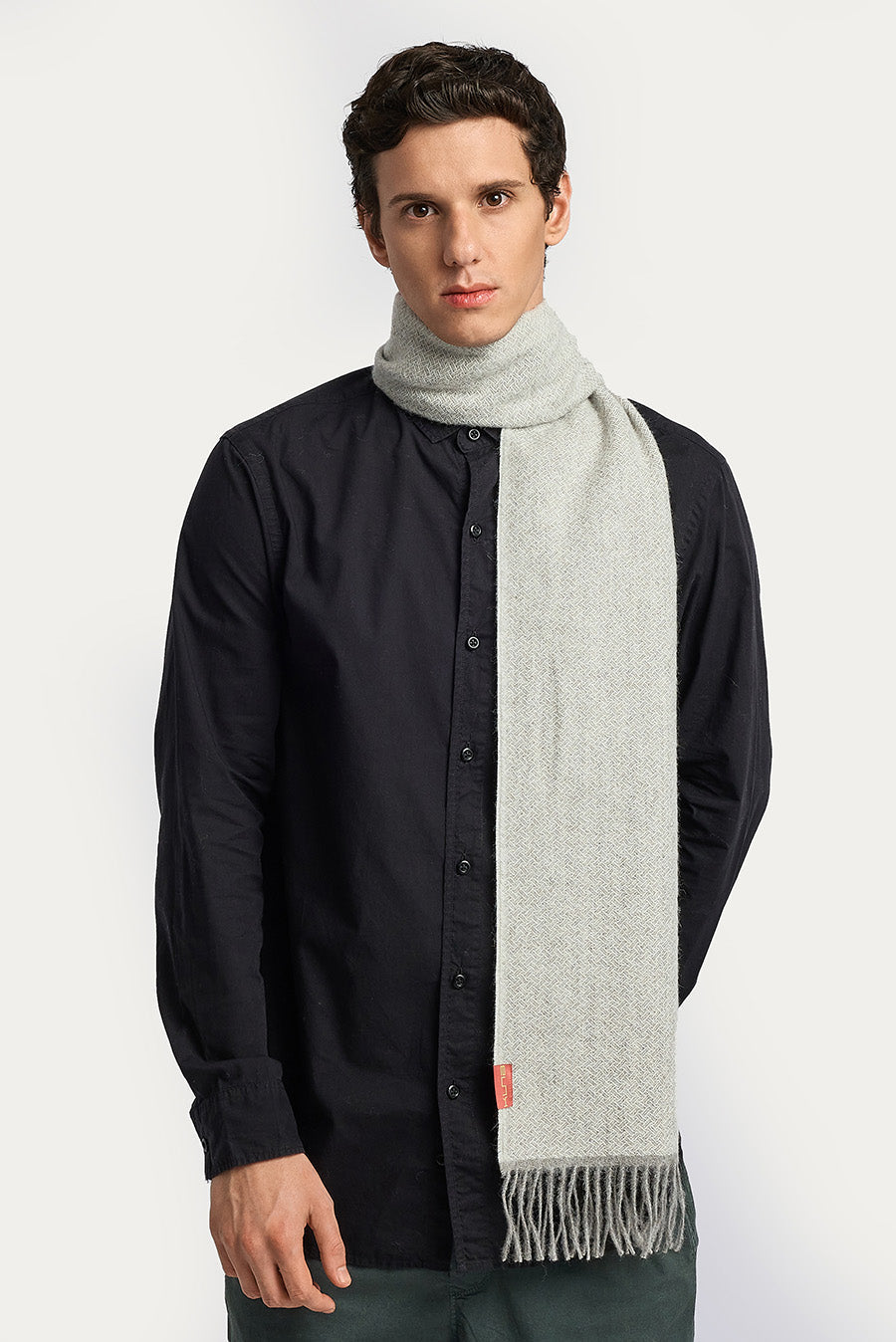 Walakiri Scarf Baby Alpaca Color Grey