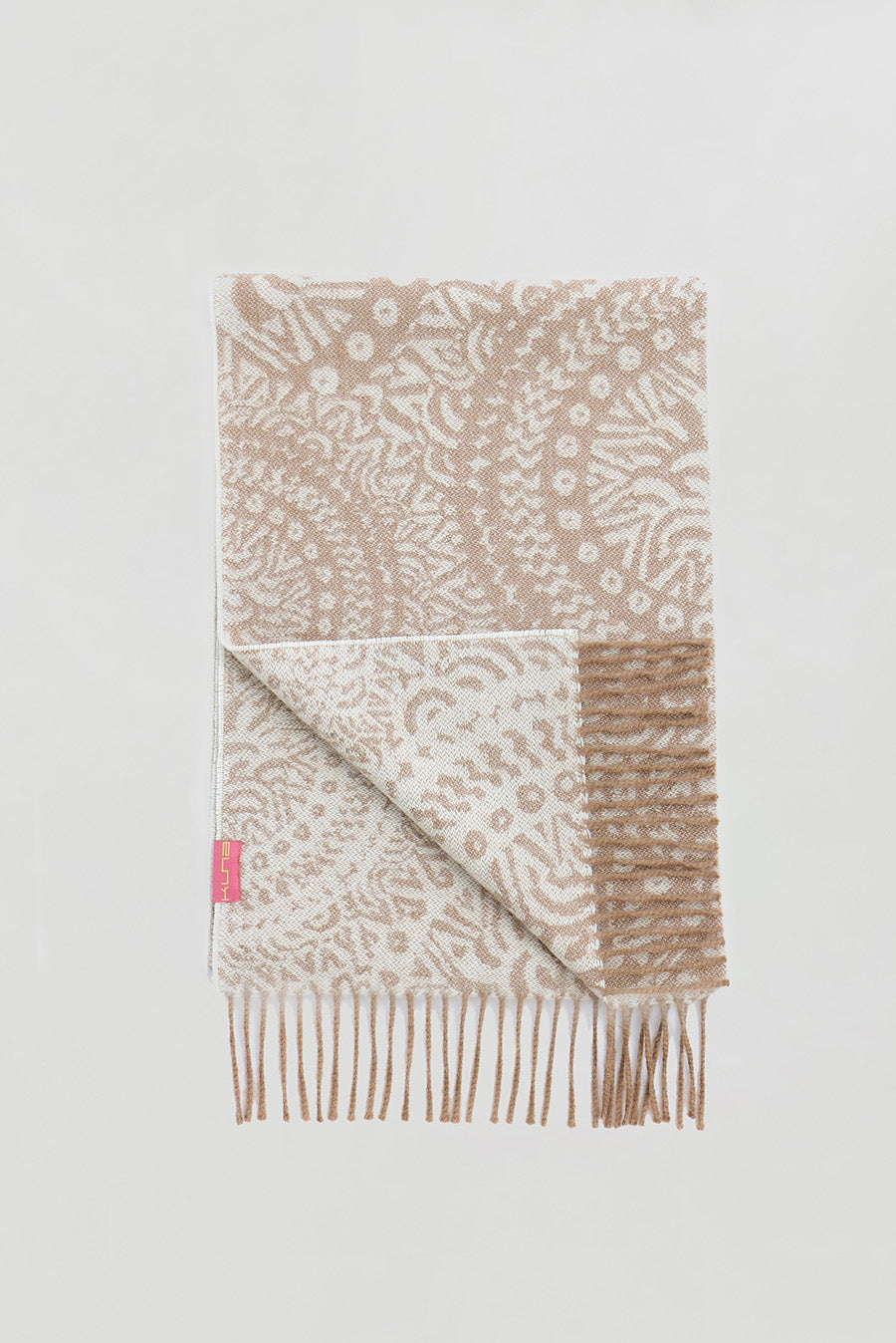 Wine Scarf Baby Alpaca Color Beige
