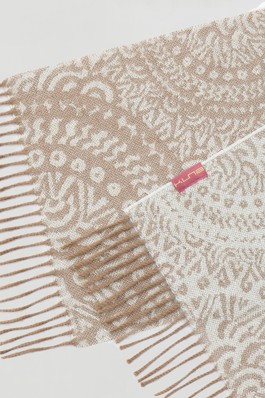 Wine Scarf Baby Alpaca Color Beige