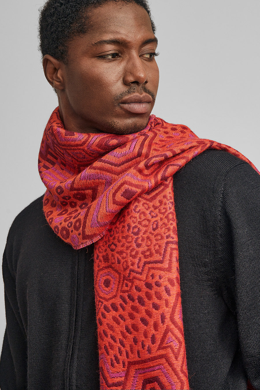 Wife Scarf Baby Alpaca Color Fucsia
