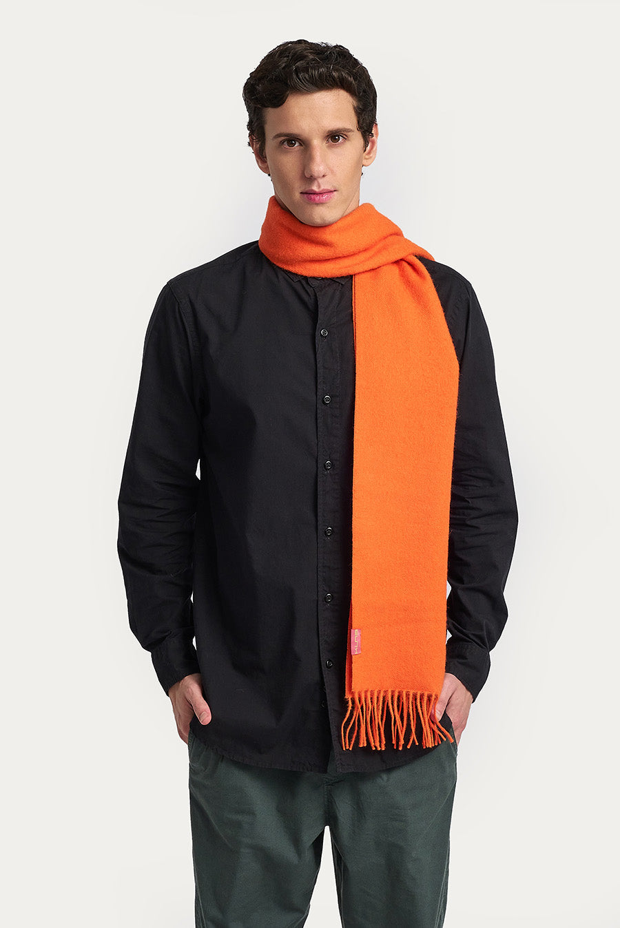 Adrian Scarf Baby Alpaca Color Naranja