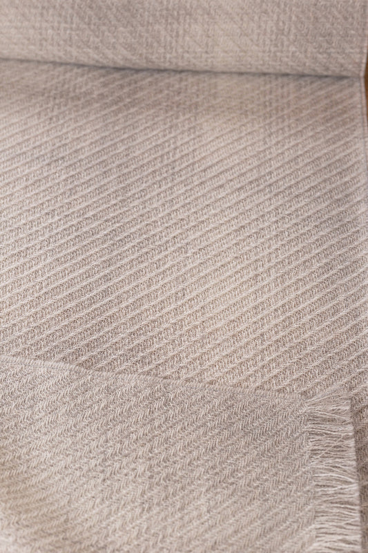 Valverde Scarf Baby Alpaca Color Grey & Claro