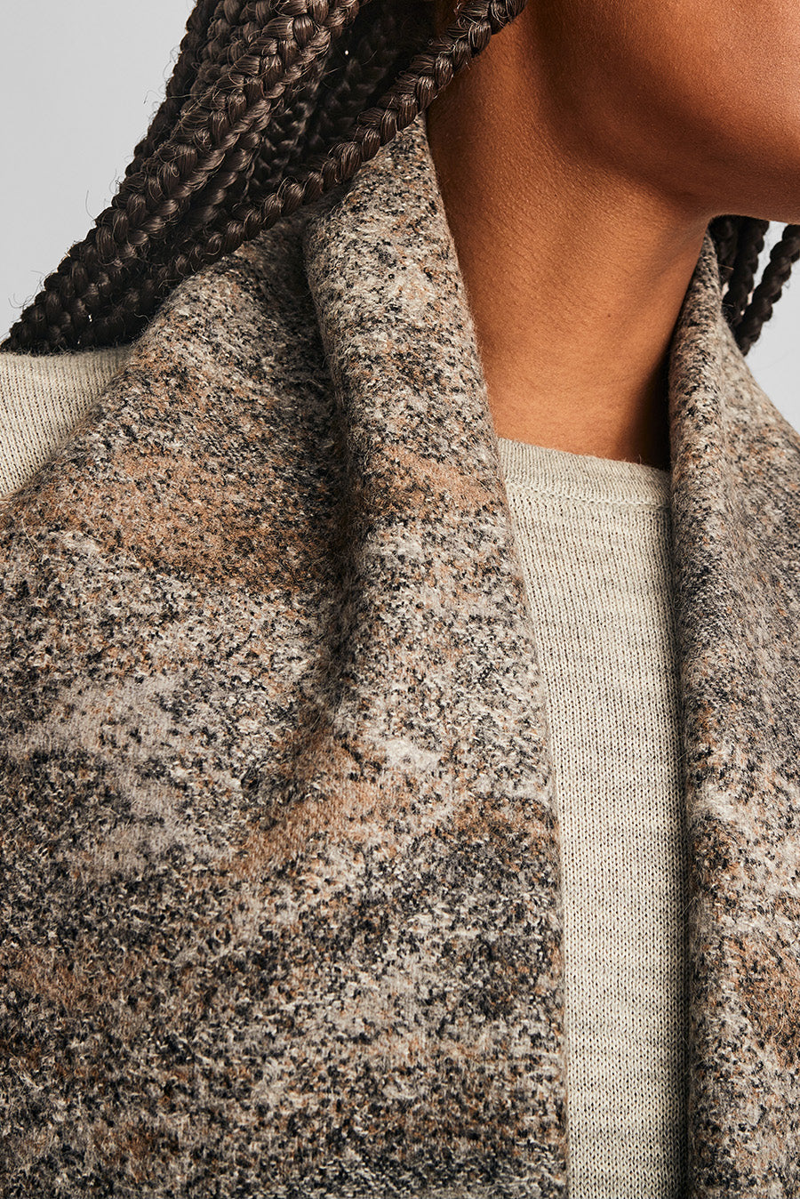 With Scarf Baby Alpaca Color Neutrales