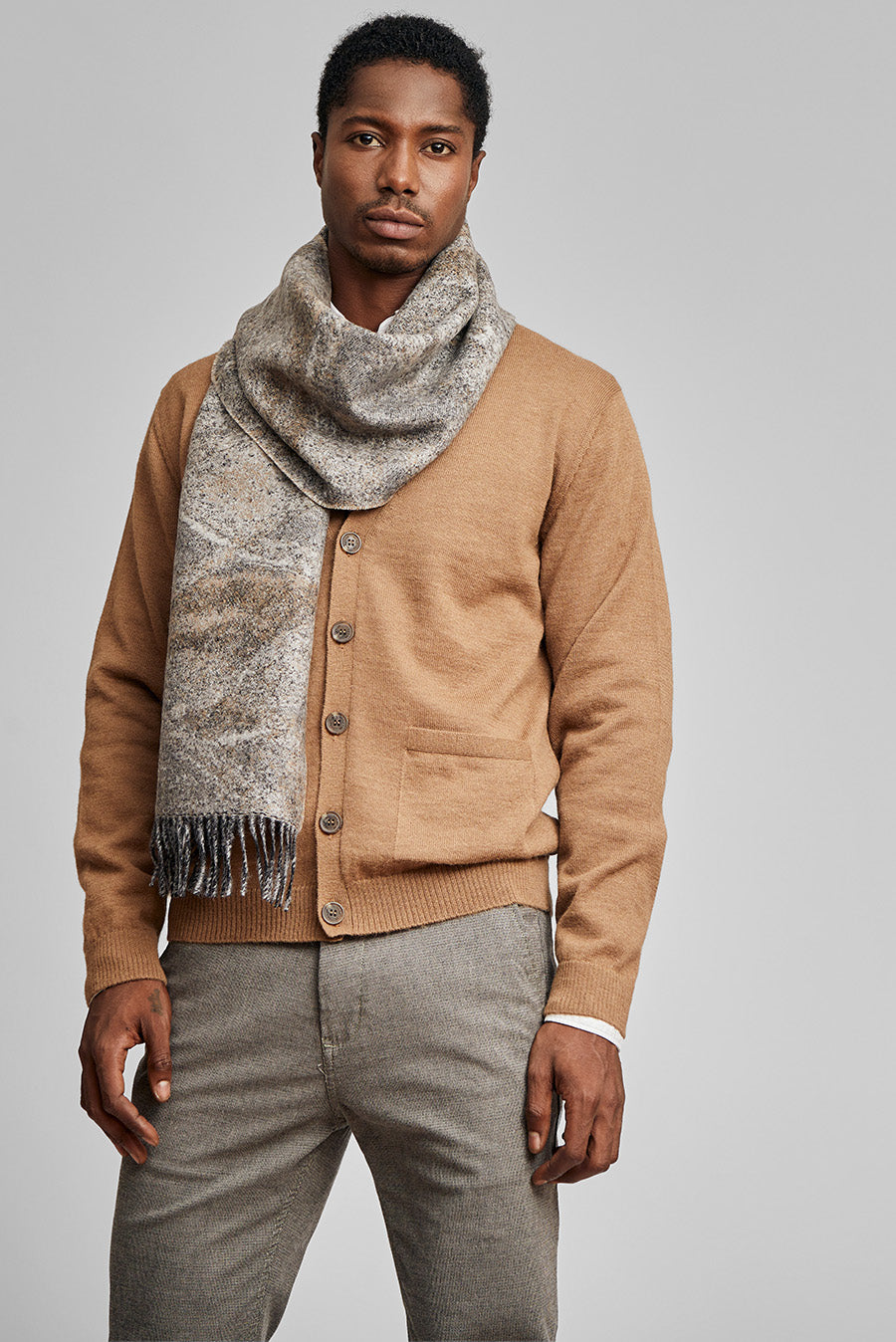 With Scarf Baby Alpaca Color Neutrales