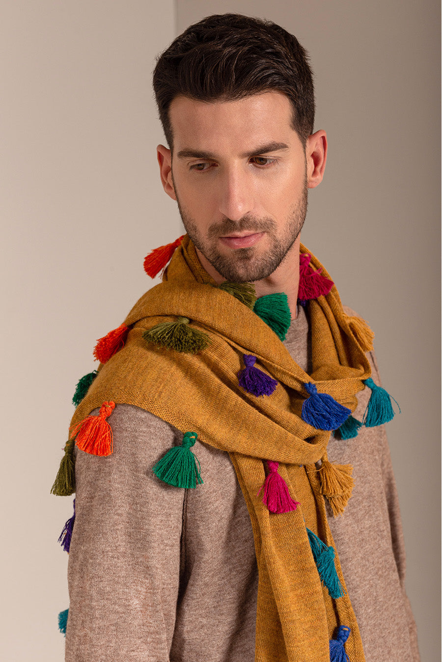 Suzana Scarf Baby Alpaca Color Senape