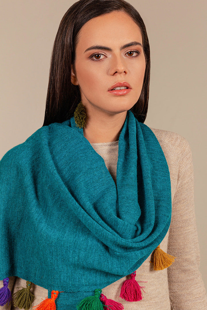 Suzana Scarf Baby Alpaca Color Diesel