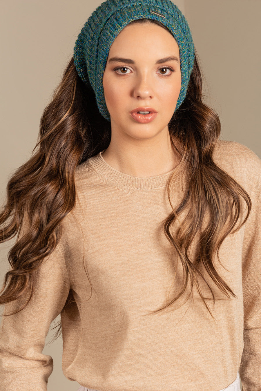Chalina Ubicate De Baby Alpaca Color Azul