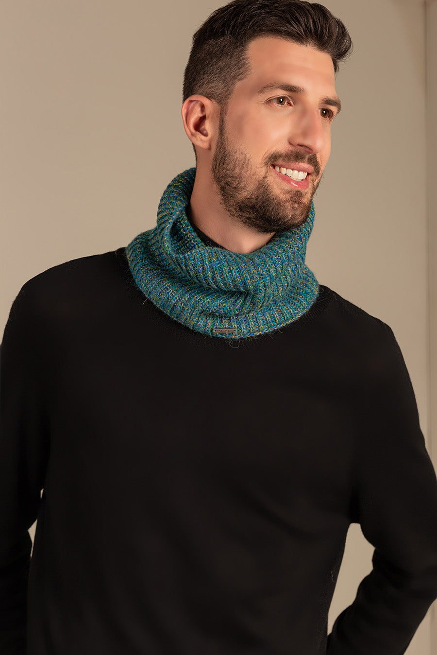 Chalina Ubicate De Baby Alpaca Color Azul
