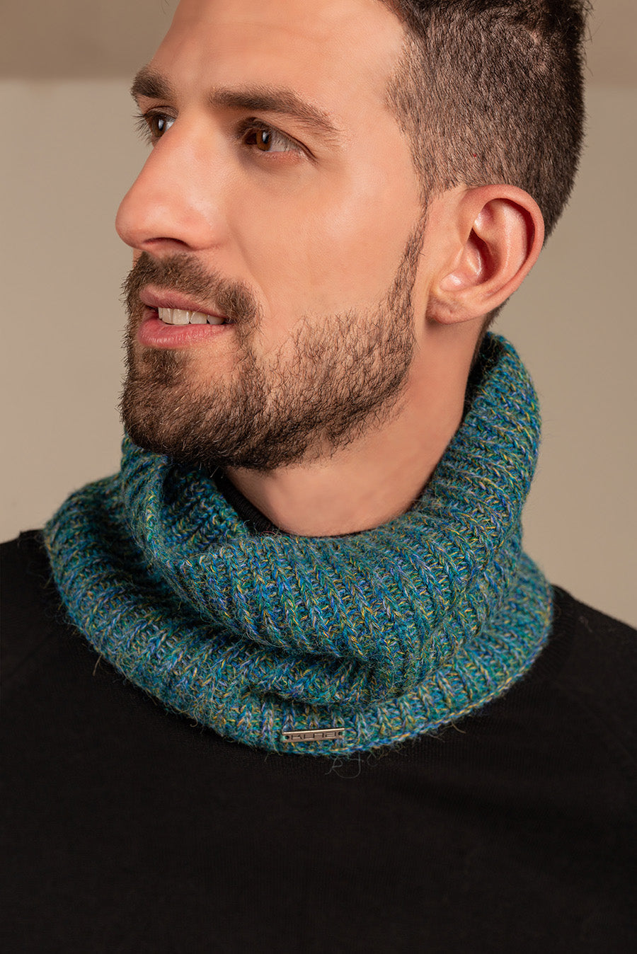 Chalina Ubicate De Baby Alpaca Color Azul