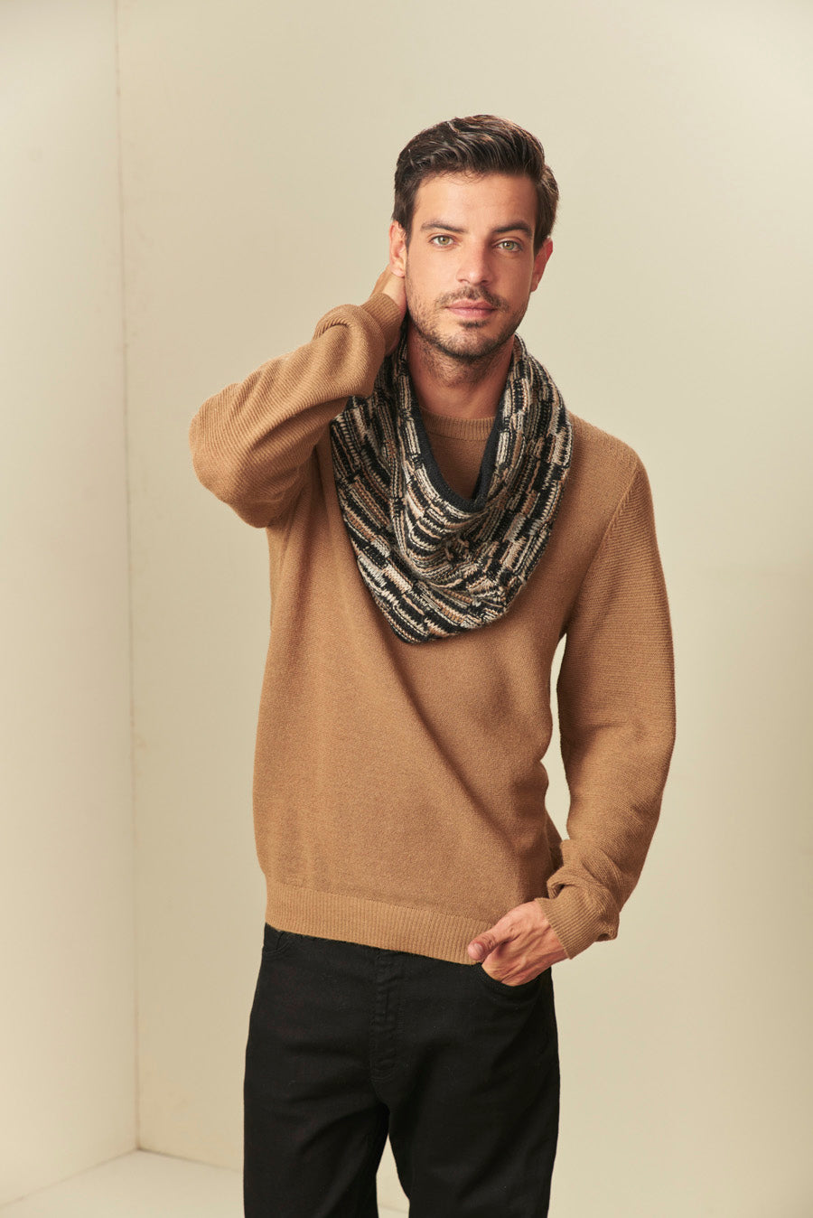 Ucrania Scarf Baby Alpaca Color Natural