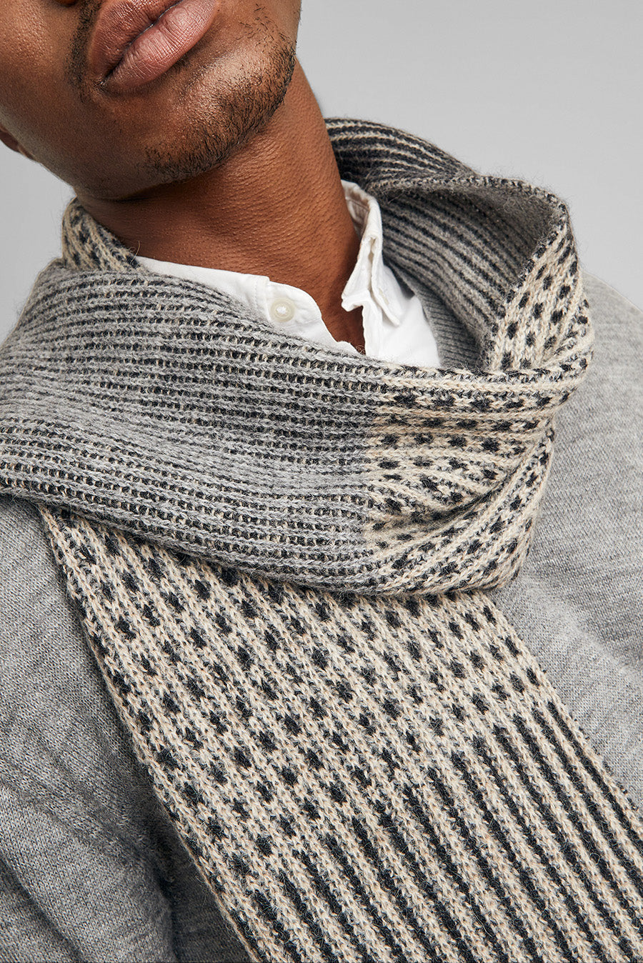 Bufanda Guerrera Baby Alpaca Color Antracita