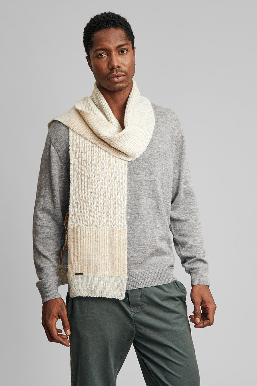 Warrior Scarf Baby Alpaca Color Penguin