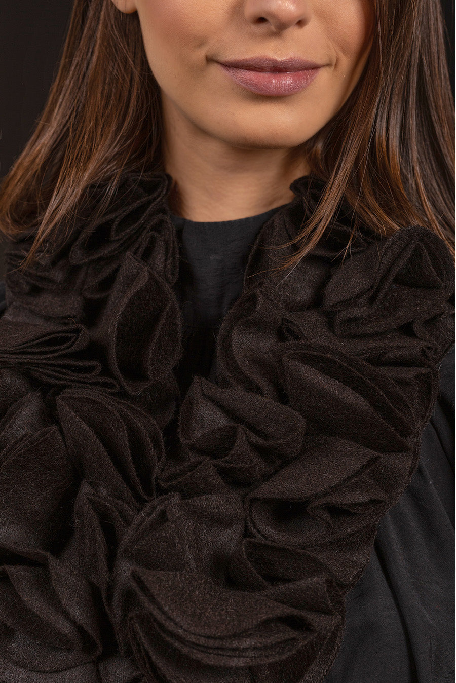 CHALINA BREST DE ALPACA BLACK COLOR BLACK