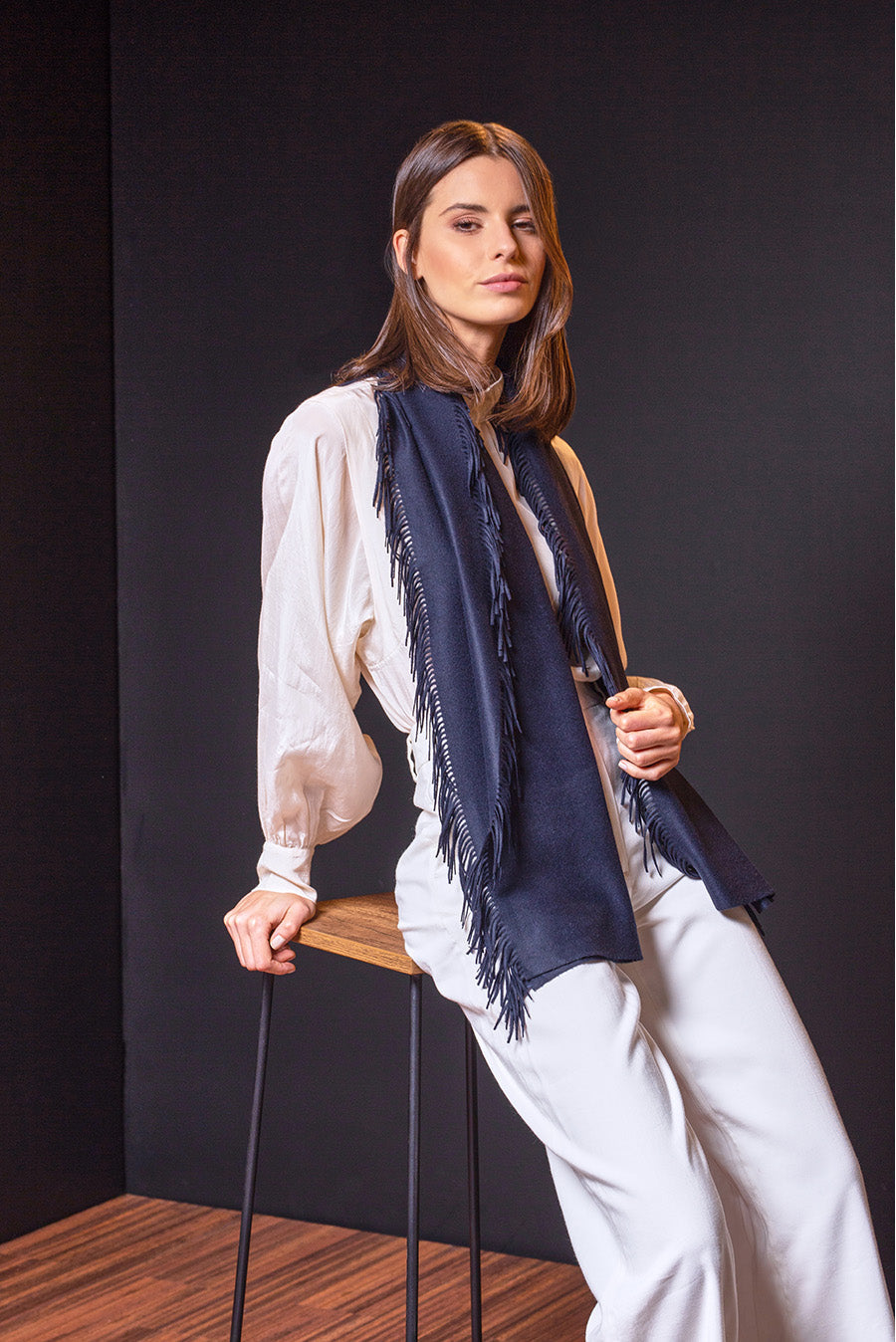 Birmania Scarf Vikuna Color Navy