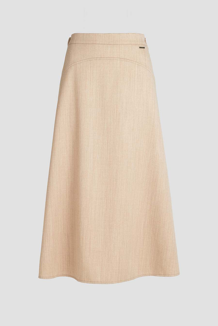 Woven Skirt Wool & Baby Alpaca Color Beige