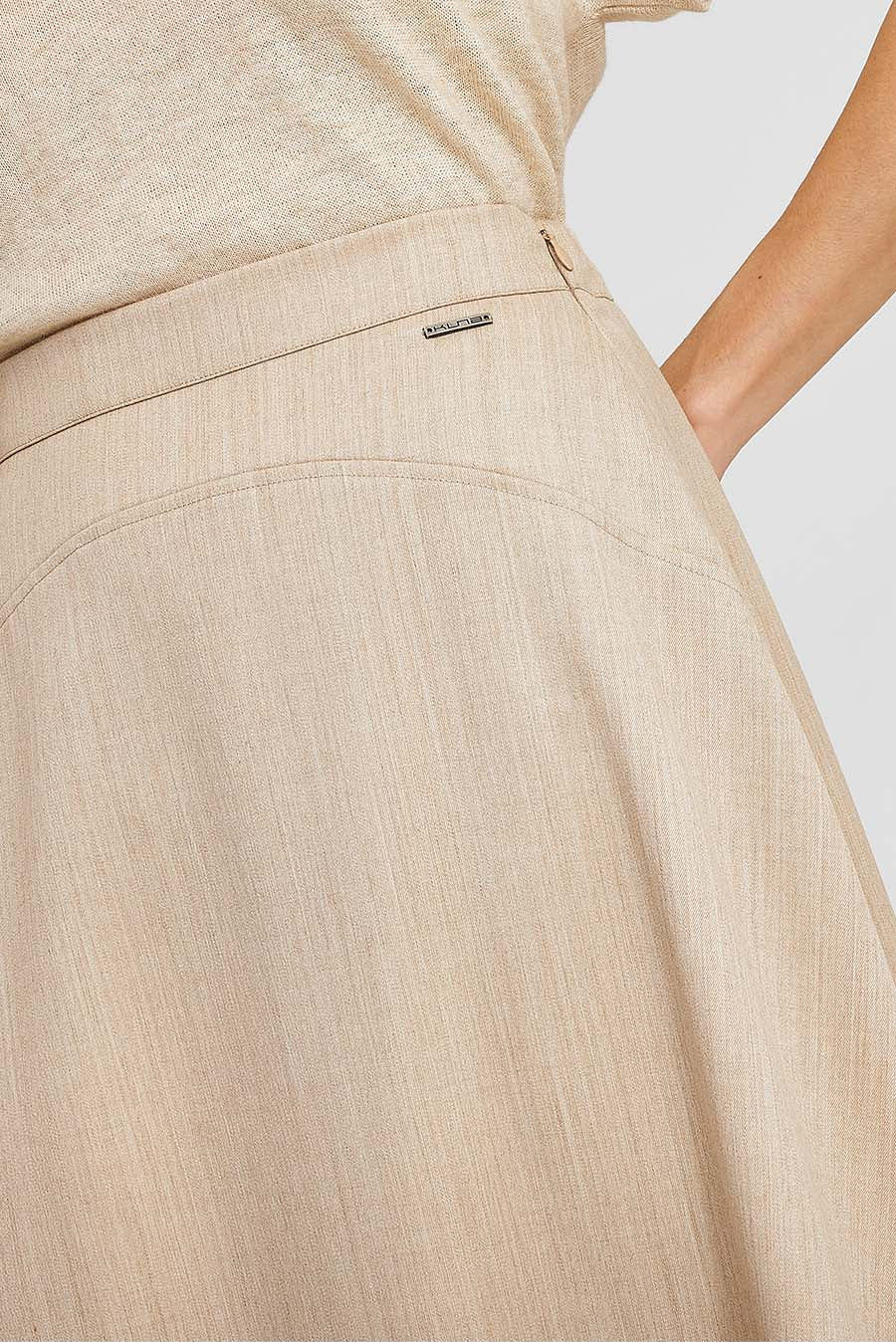 Woven Skirt Wool & Baby Alpaca Color Beige