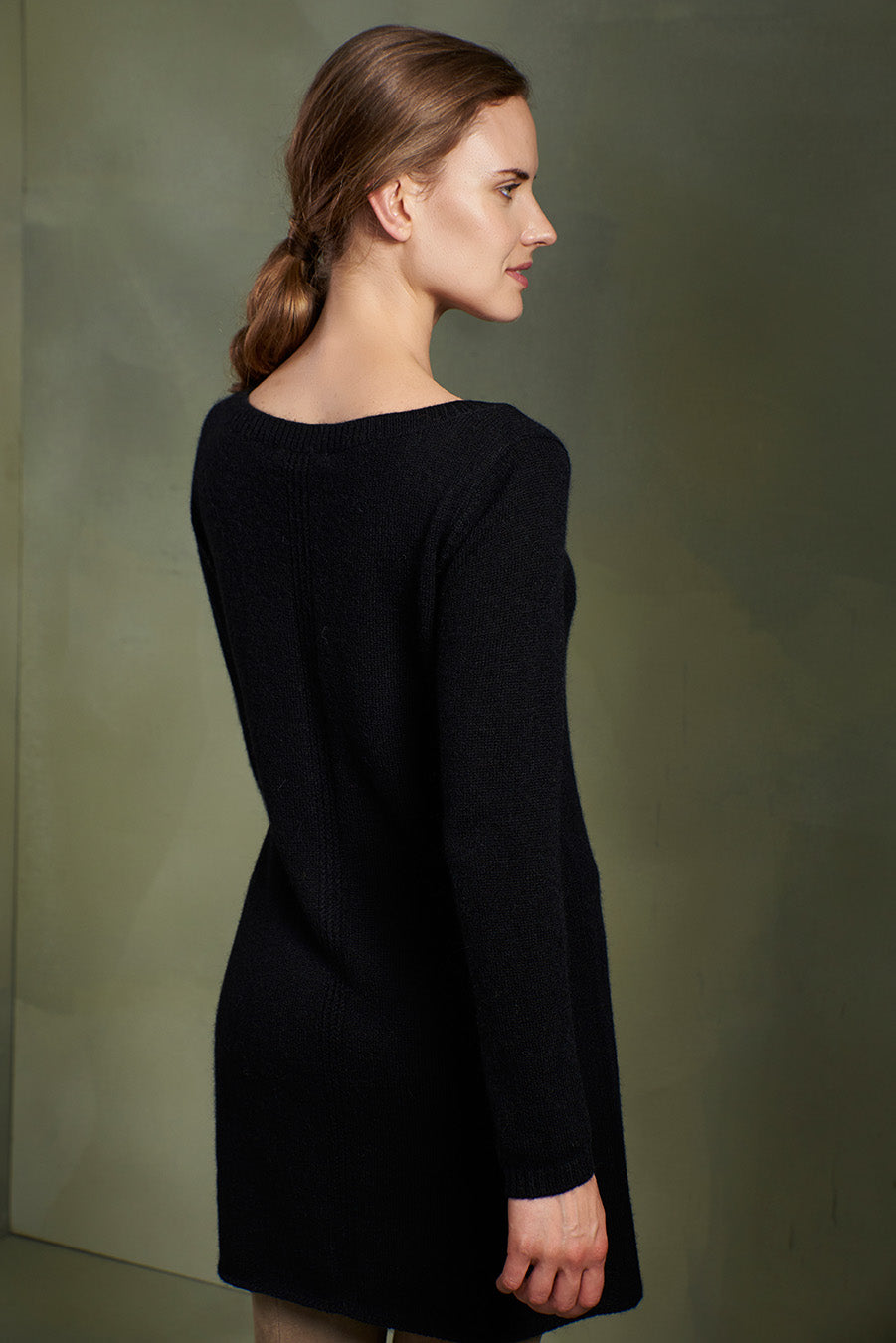 Reyes Dress Baby Alpaca Color Black