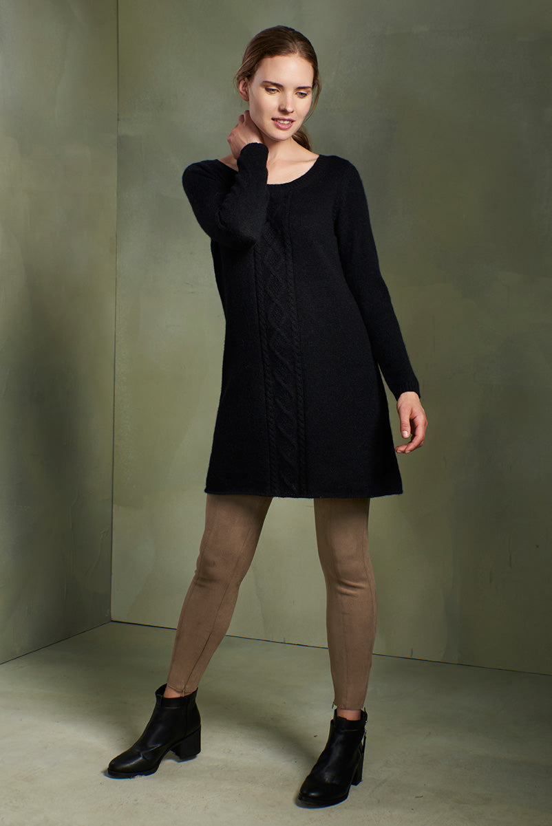 Reyes Dress Baby Alpaca Color Black