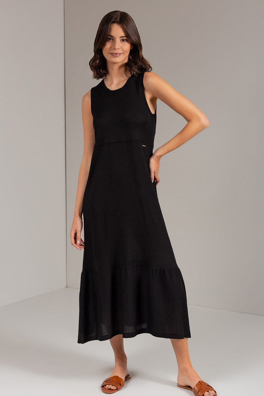 Ucayali Dress Baby Alpaca Color Black