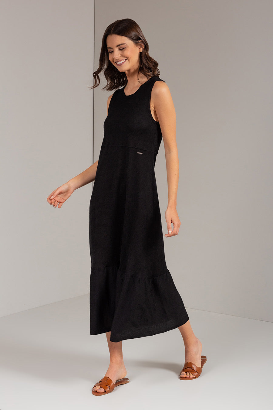 Ucayali Dress Baby Alpaca Color Black