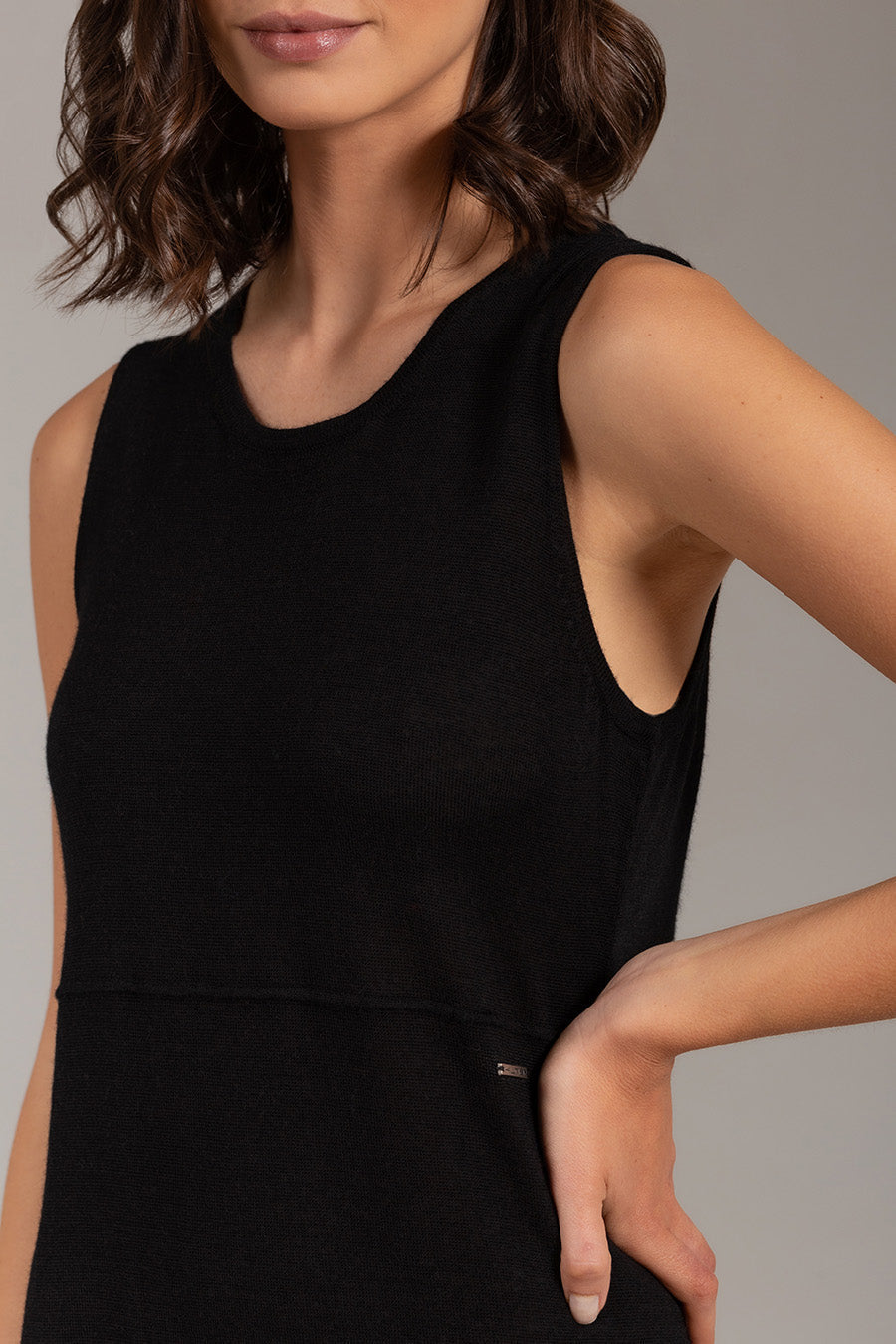 Ucayali Dress Baby Alpaca Color Black