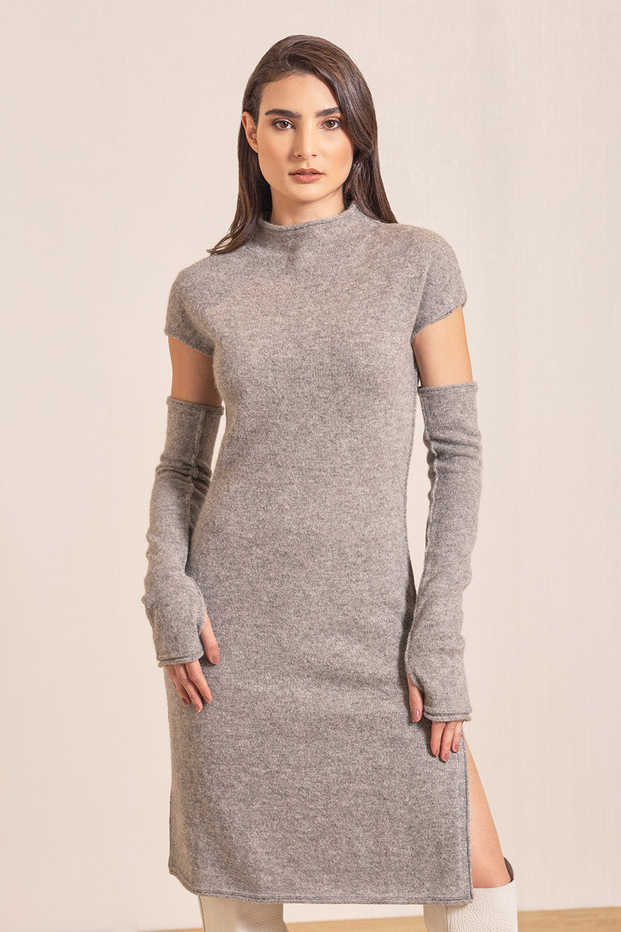 Valia Dress Baby Alpaca Color Grigio