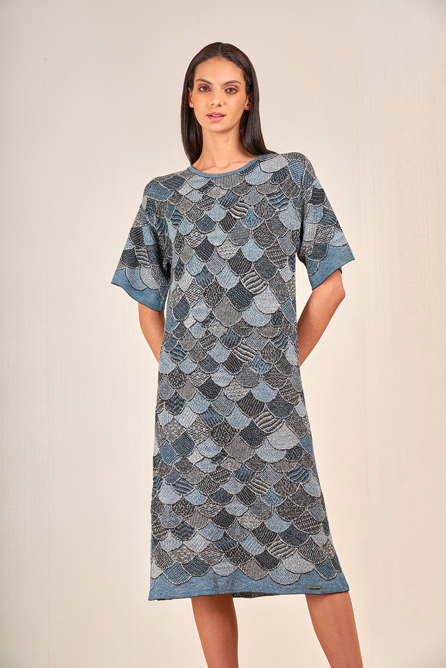 Vapiano Dress Baby Alpaca Color Atardecer