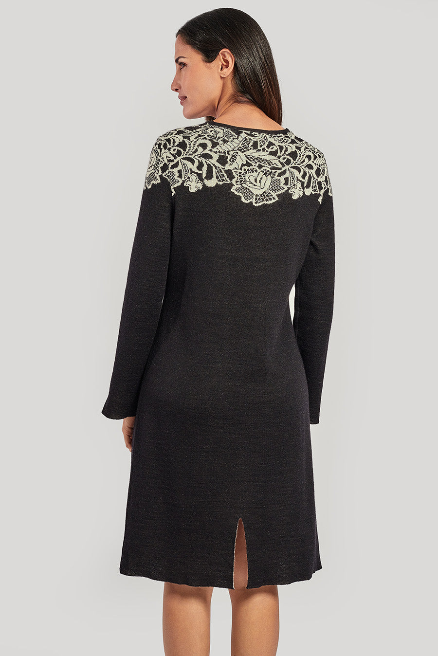 Vestido Wanda De Baby Alpaca Color B&W