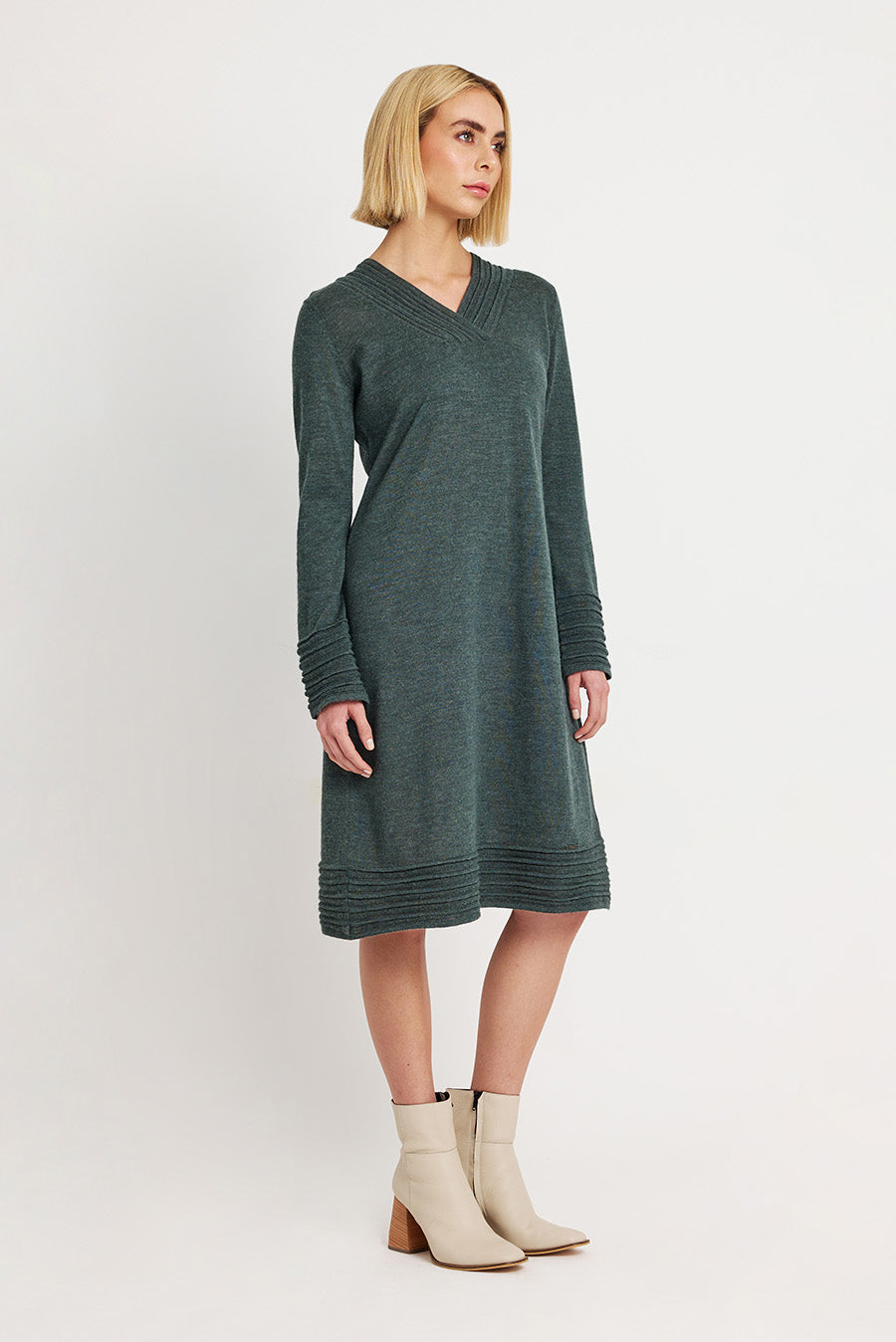 Whatever Dress Baby Alpaca Color Bosque