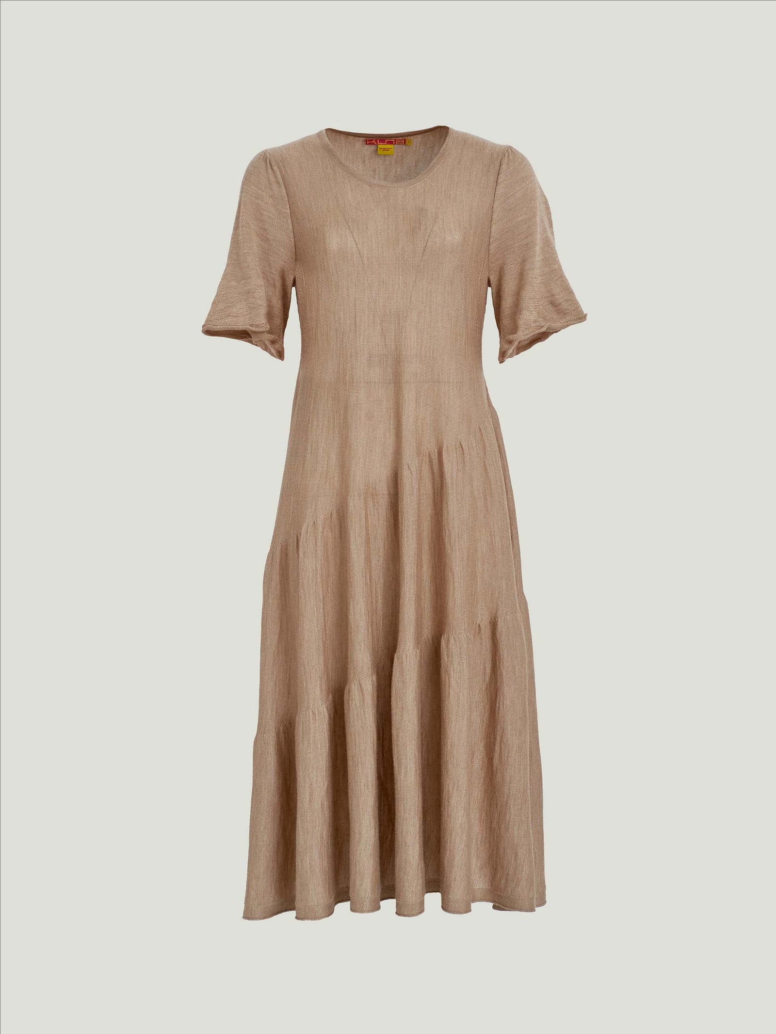 Wave Dress Baby Alpaca & Silk Color Beige