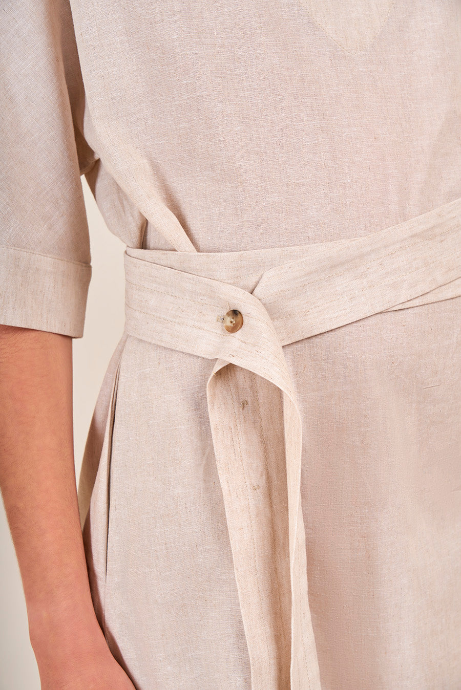 Varadero Dress Linen & Cotton Color Beige
