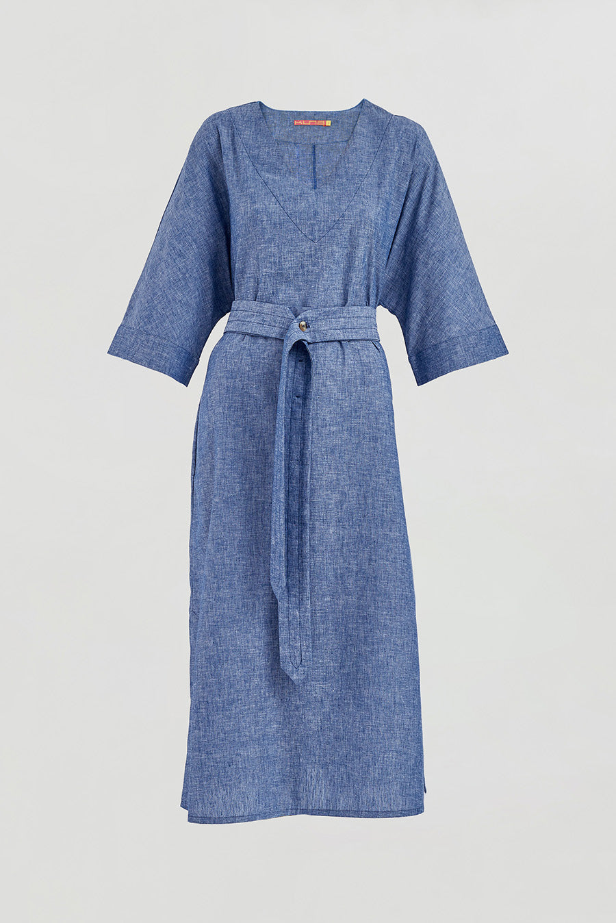 Vestido Varadero De Lino Color Denim