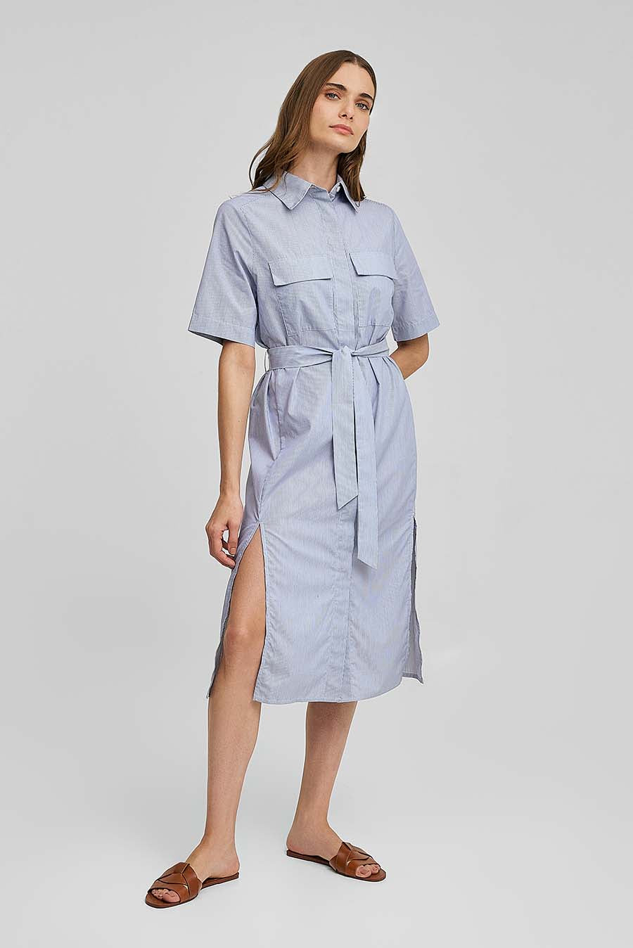 World Dress Cotton Color Blue