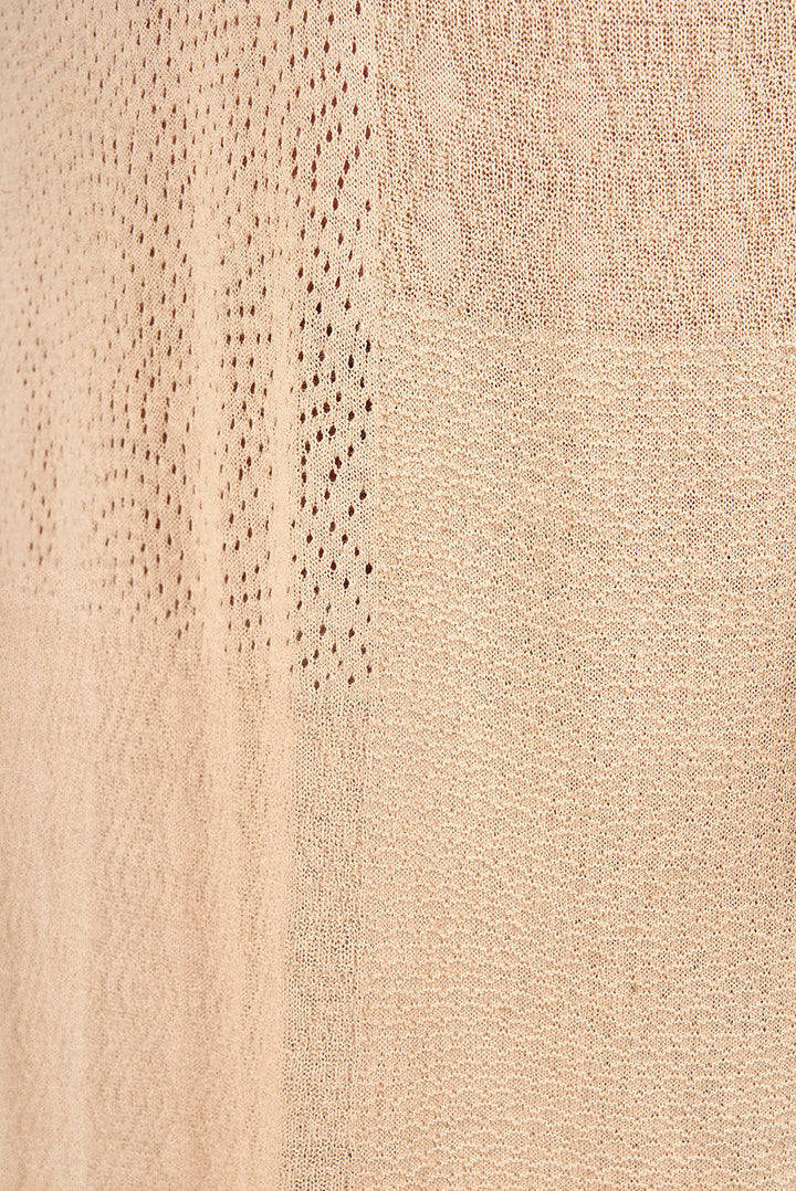 Vestido Vispera De Lino & Algodón Color Desert