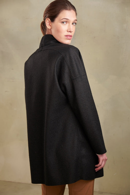 Panama Coat Alpaca & Wool Color Black