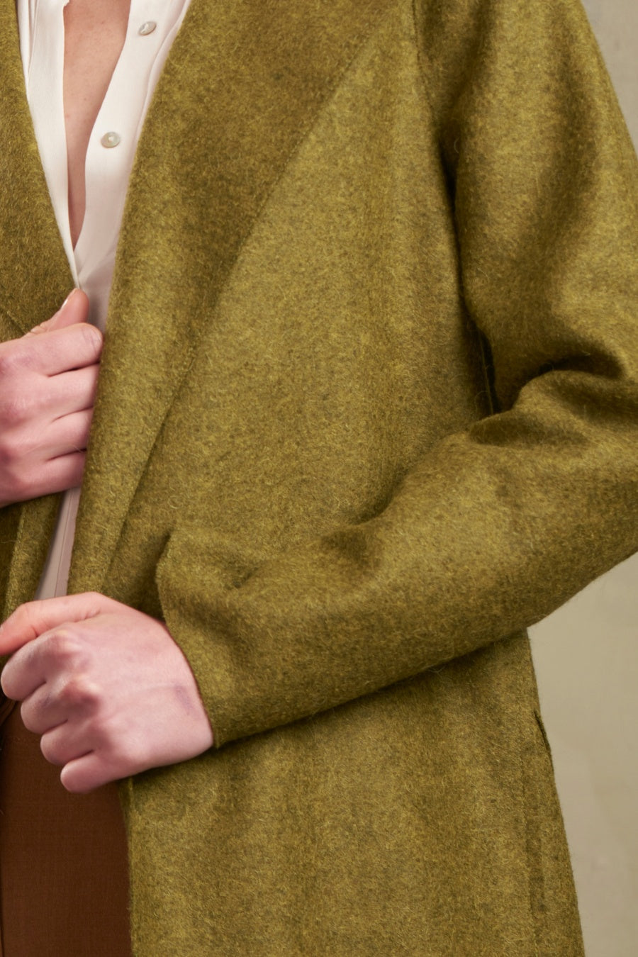 Renovata Coat Alpaca & Wool Color Avocado