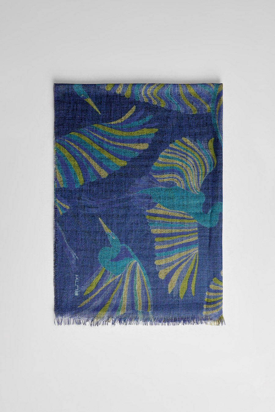 Manta Wallon de Baby Alpaca Color Azul