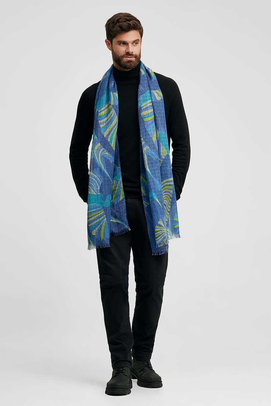 Manta Wallon de Baby Alpaca Color Azul