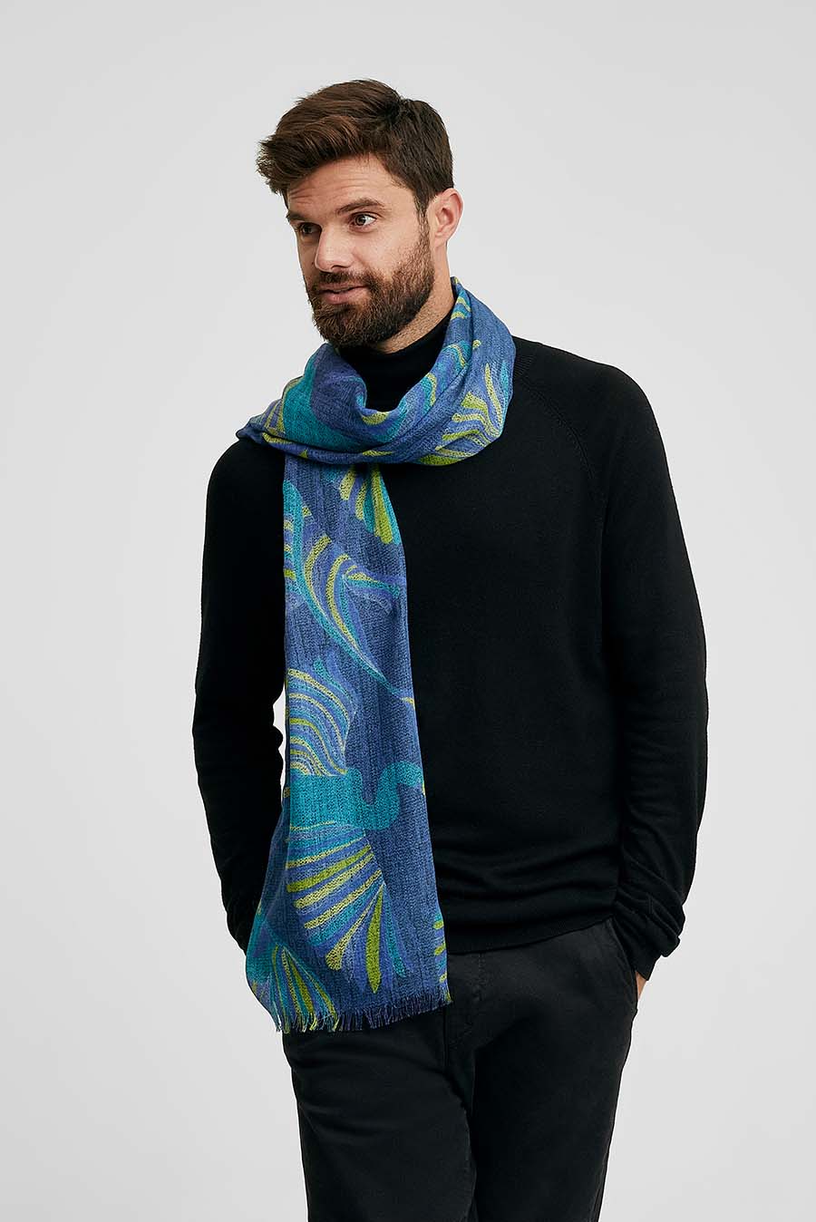 Manta Wallon de Baby Alpaca Color Azul