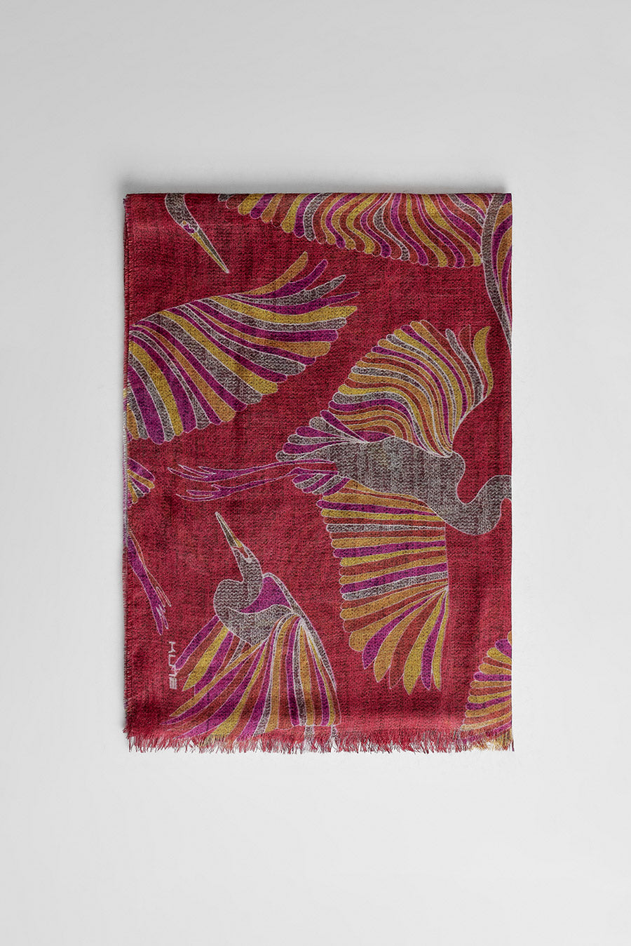 Wallon Shawl Baby Alpaca Color Red