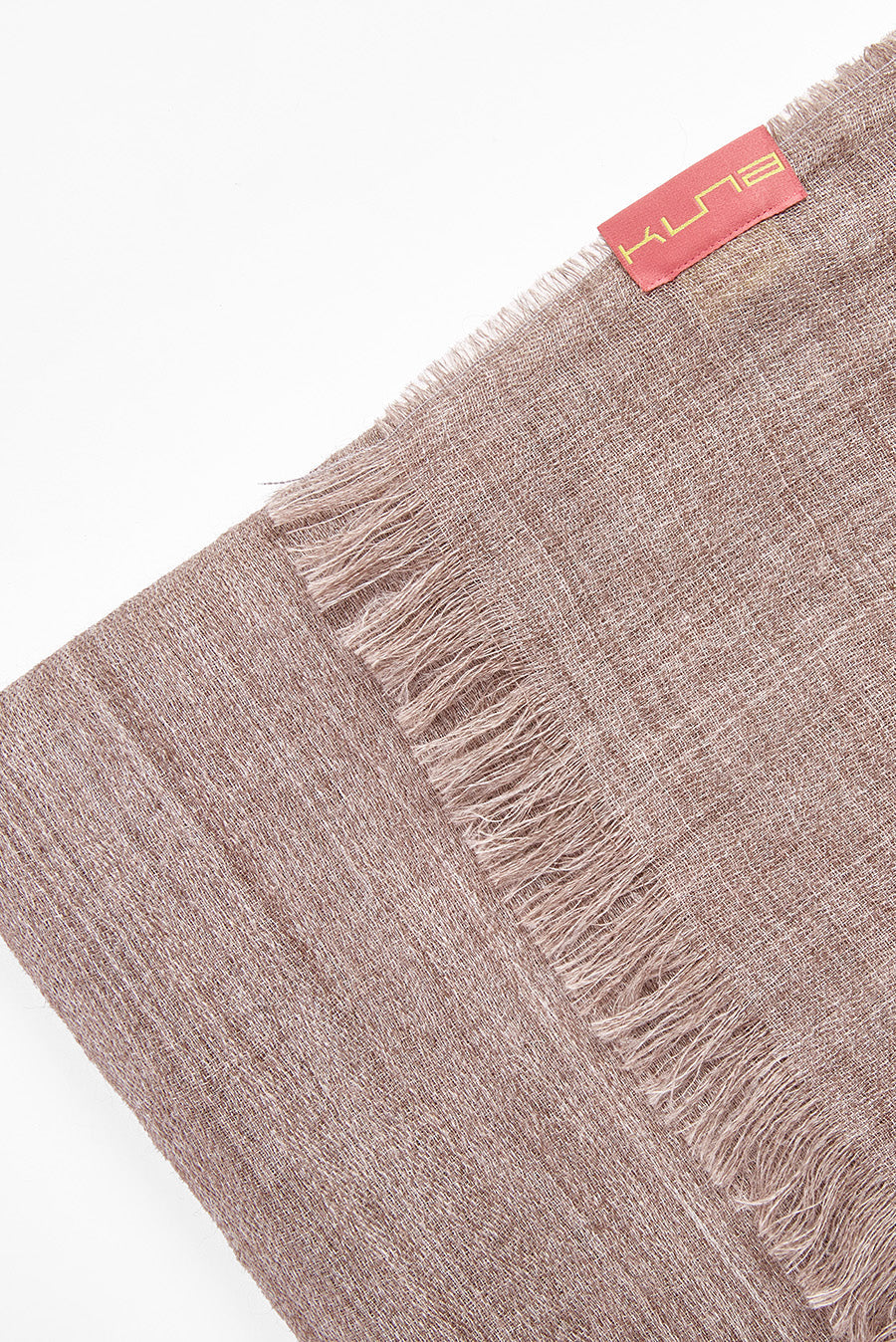 Teaberry Shawl Baby Alpaca Color Marron Claro