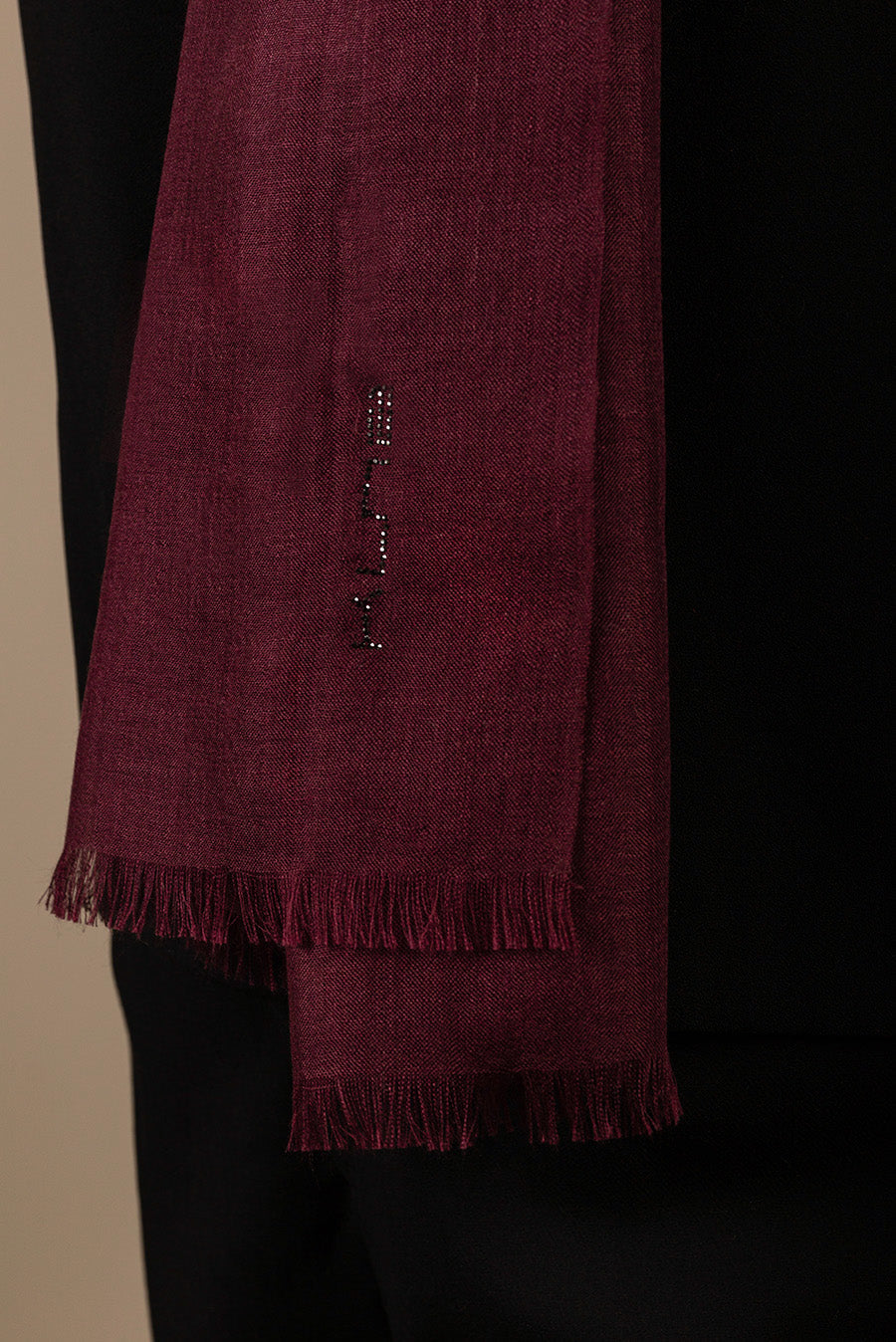 Bari Shawl Royal Alpaca & Silk Color Burdeos