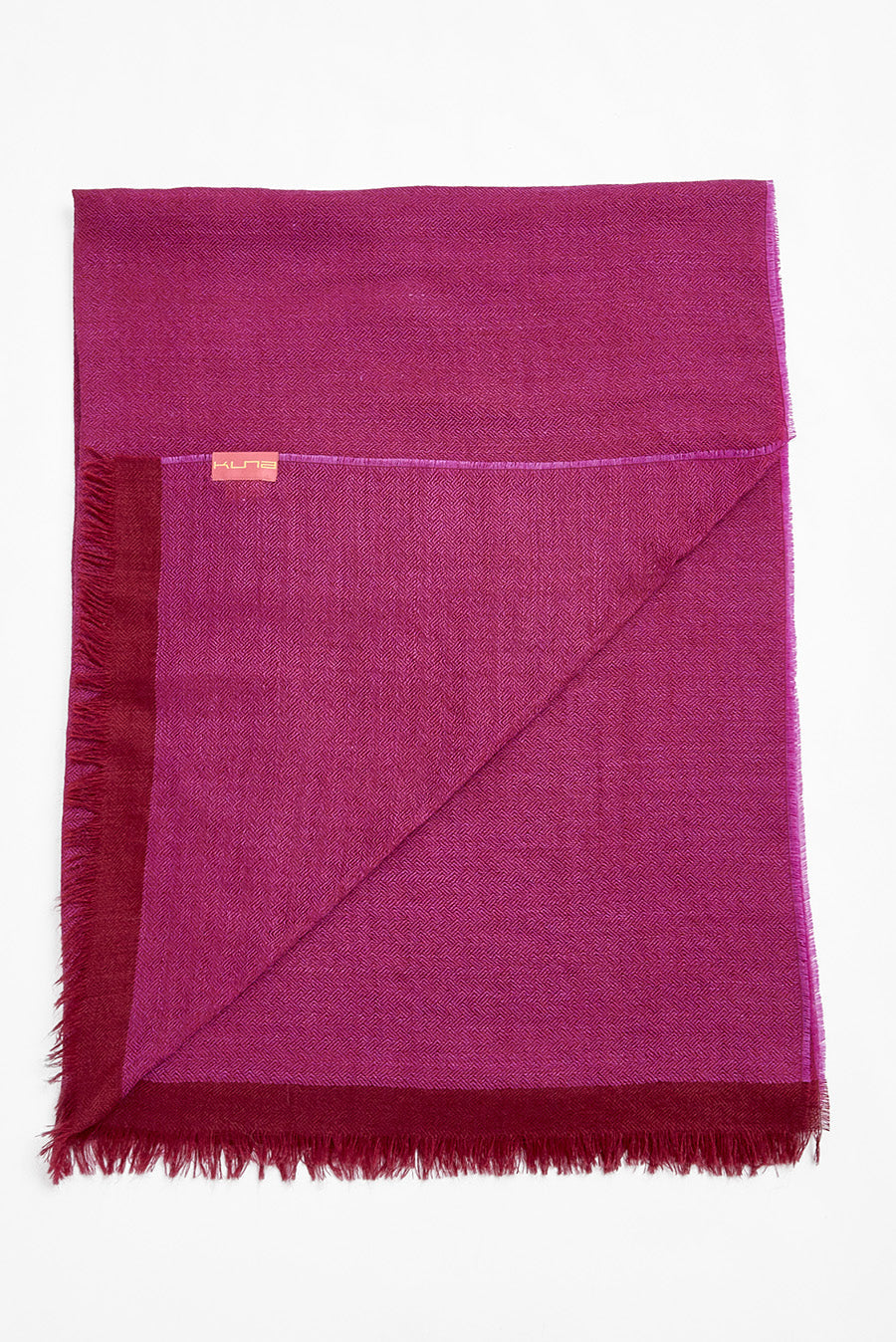 Willapa Shawl Baby Alpaca Color Guinda